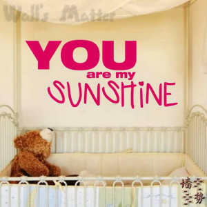 you-are-my-sunshine-baby-love-sayings-quotes-removable-vinyl-wall ...