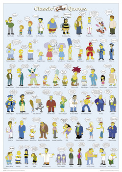 THE SIMPSONS - classic quotes Affiche, poster, photographie