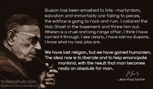 paul sartre sartre philosophy existentialism christianity quotes quote ...