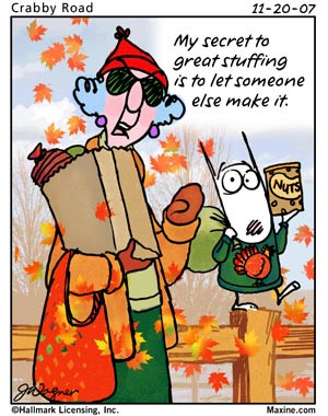friend sent me these cute Maxine Thanksgiving cartoons by email ...