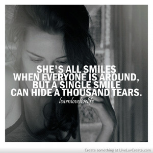 cute girls life love pretty quote quotes smiles hide tears