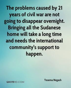 Tesema Negash - The problems caused by 21 years of civil war are not ...