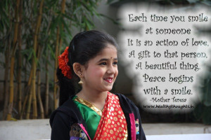 Each time you smile at someone