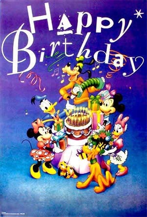 Disney Mickey Mouse Happy Birthday #1 Poster
