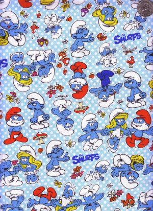 The Smurfs fabric Smurfs Fabrics, The Smurfs, Garfield Smurfs, Smurfs ...