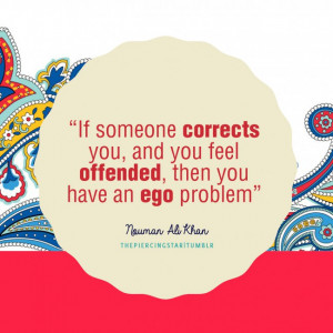 Nouman Ali Khan Quote: If someone corrects you ….