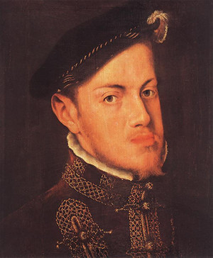 Philip II, King of Spain,was born at Valladolid on the 21st of May ...