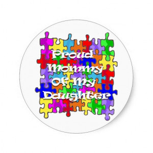Proud Mommy Of My Daughter Sticker