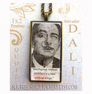 Dali Quotes Necklace, Boho Jewelry, Salvador Dali, Dali Quote,1x2 ...