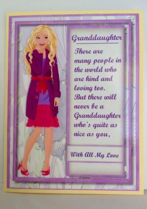 Beautiful Granddaughter with Verses , in Card Gallery