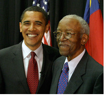 Pictured: President Barack Obama with John Hope Franklin