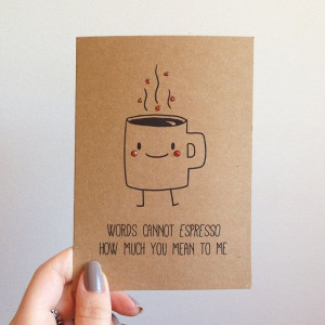 Pizza Pun Cute Love Valentines Card by SubstellarStudio on Etsy