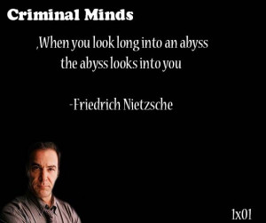 when you look long into an abyss the abyss looks into you friedrich ...