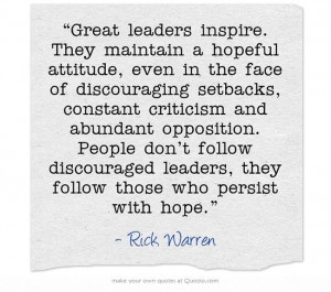 Great leaders inspire...