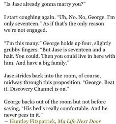 love George! My Life Next Door by Huntley Fitzpatrick More