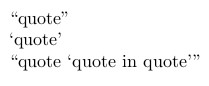 ... quote enquote quote enquote quote enquote quote in quote end document