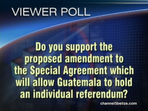 Do you support the proposed amendment to the Special Agreement which ...