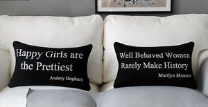 ... -Cushion-Cover-Embroidery-Quotes-by-Audrey-Hepburn-Marilyn-Monroe