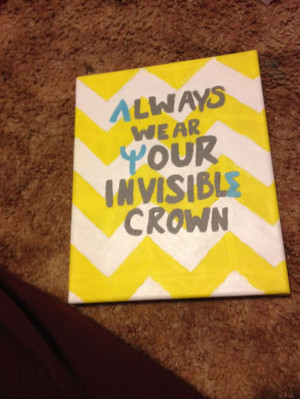 DIY sorority letters quote canvas