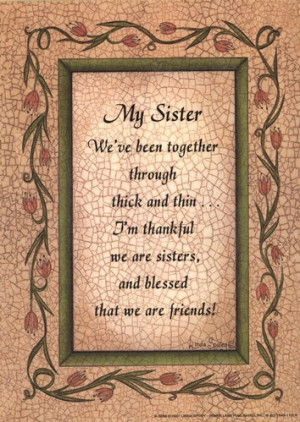 Sister Quotes Framed...