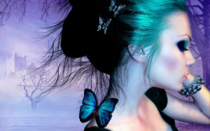 women butterfly wings 1440x900 wallpaper Animals Butterflies HD