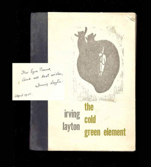 THE COLD GREEN ELEMENT Presentation Copy Inscribed To Ezra Pound
