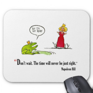 Exam motivational quote by Napoleon Hill - Mouse Mats