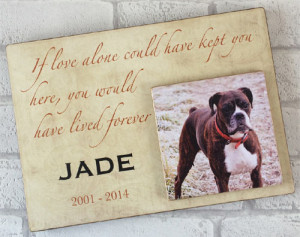 Wooden Text & Photo Dog Plaques