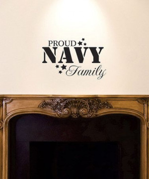 Take a look at this Black 'Proud Navy Family' Wall Quote by Wallquotes ...