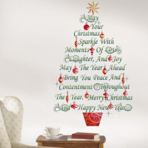 Giant Christmas Tree Wall Decal - Decorate a Large Wall Space for the ...