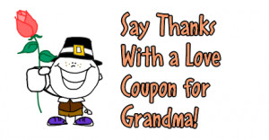 Thanksgiving Love Coupons for Grandma