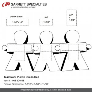teamwork puzzle stress ball is a great giveaway to promote teamwork ...