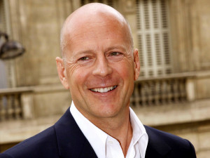 bald head Bruce Willis - wallpapers