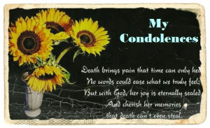 Sympathy Quotes For Loss Of A Child My condolences for mother loss