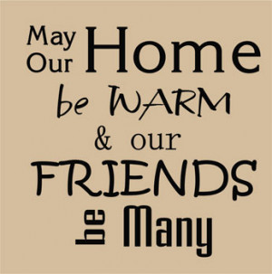 Catalog > Home Be Warm, Family Wall Art Decal