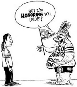 Native Americans speak on sports imagery
