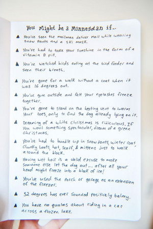 You might be a Minnesota (Texan) if...