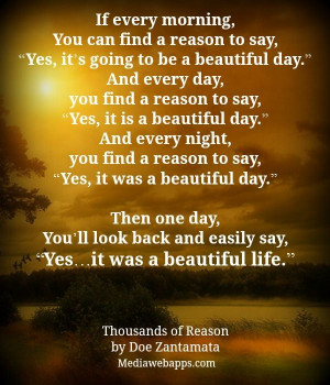 Beautiful day and life quotes and sayings