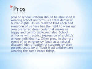 Free Argumentative Essay On School Uniforms
