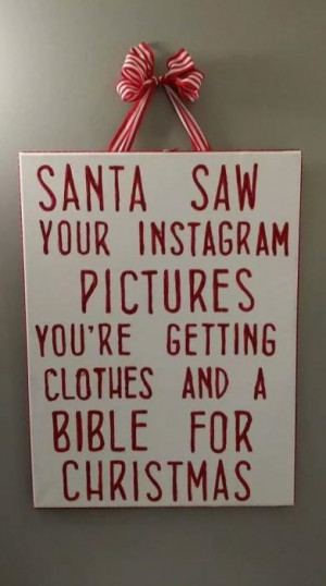 funny santa clothe instagram bible
