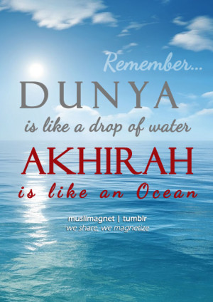 Dunya is a drop of water