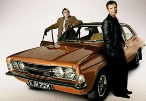 Time travel ... Philip Glenister (left) as Gene Hunt and John Simmas ...