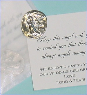 Pocket Angel Memorial Favor with Poem