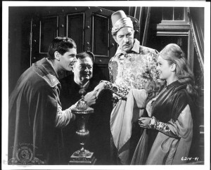... Jack Nicholson, Vincent Price And Olive Sturgess In The Raven (1963