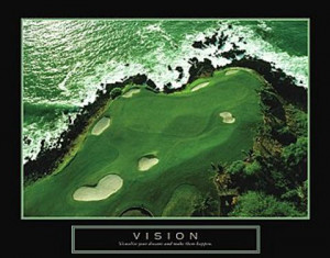 Vision Golf Poster 28x22