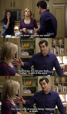 Modern Family -Phil and Claire Dunphy S1E18 Captured Captions