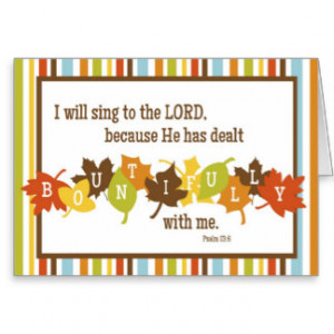 Thanksgiving Verses Cards & More
