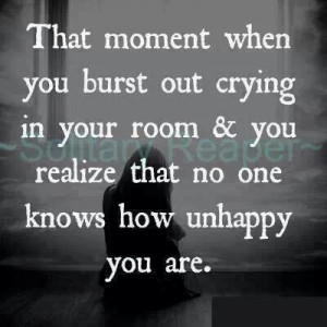 Cry on the inside, smile on the outside