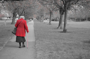 Walking, Old, People, Coat, Age, Park, Walk, Background