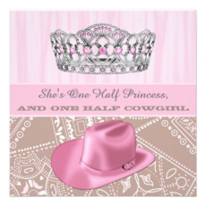 Cowgirl Birthday Invitations